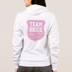 Camiseta Hoodie da noiva da equipe para a madrinha de