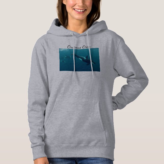 Camiseta Hoodie da orca (Frente)