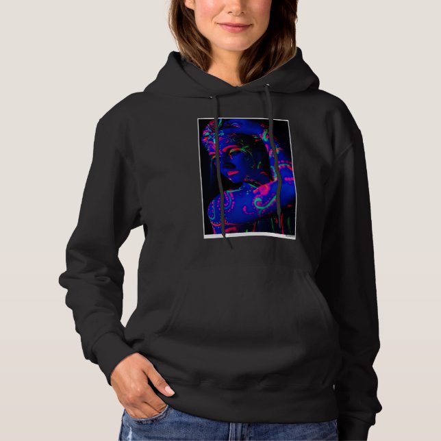 CAMISETA HOODIE DE ARTE PINTADA (Frente)