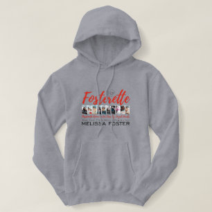 Camiseta Hoodie de Cinza Fosterette