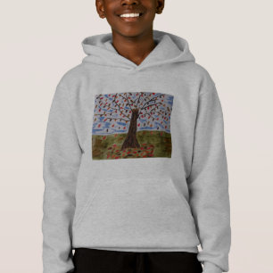 Camiseta Hoodie De Crianças De Árvore De Outono