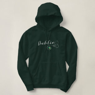 Camiseta Hoodie de Dublin do coração, Ireland, irlandês