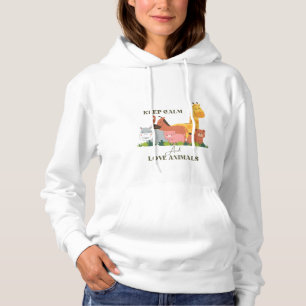 Camiseta Hoodie de impressão de animais macios e espinhosos