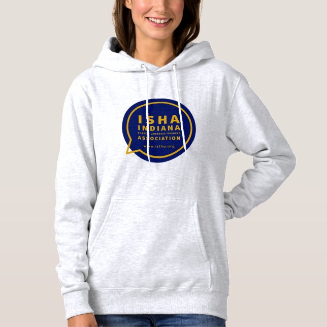 Camiseta Hoodie de mulheres da ISHA (Frente)