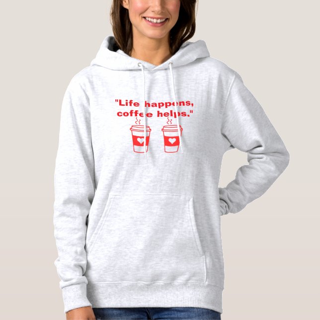 Camiseta Hoodie, de uso feminino (Frente)