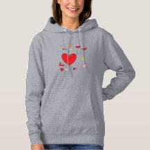 Hoodie dia de os namorados feminino