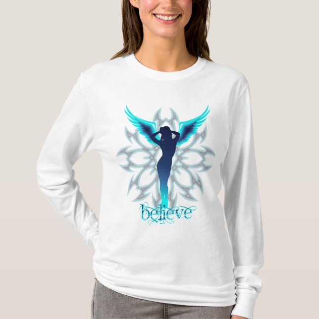Camiseta Hoodie do anjo (Frente)