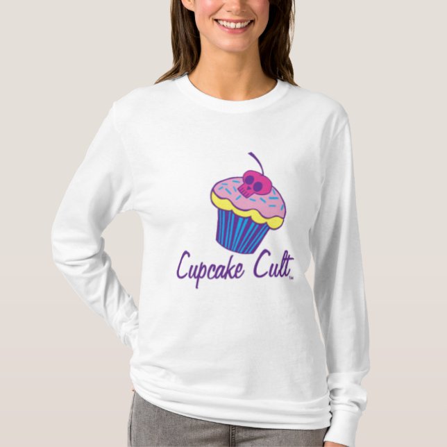 Camiseta Hoodie do cupcake (Frente)