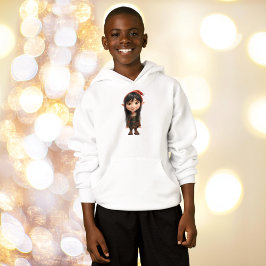Camiseta Hoodie do Elf Boy do Natal da Impish Girl