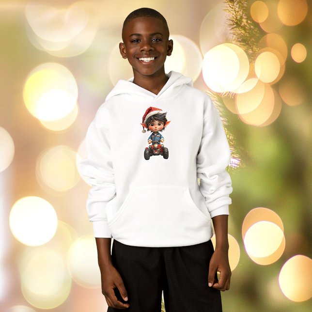 Camiseta Hoodie do Elf Boy do Natal Todo-Terreno (Criador carregado)