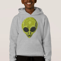 Hoodie do estilo futurístico e cósmico