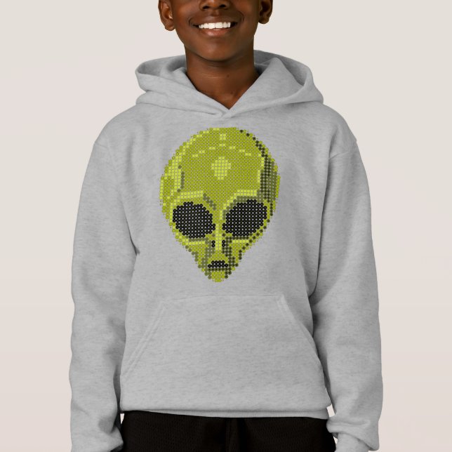 Camiseta Hoodie do estilo futurístico e cósmico (Frente)