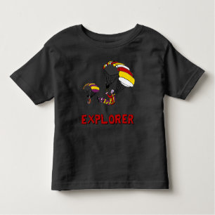 Camiseta Hoodie do "explorador" de Dustin