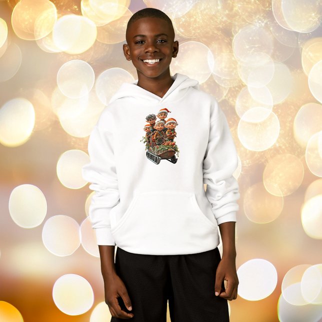 Camiseta Hoodie do Garoto da Neve de Natal (Criador carregado)