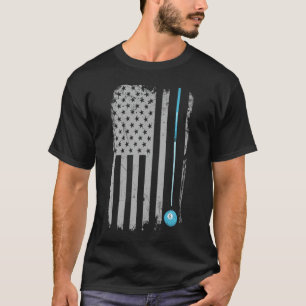 Camiseta Hoodie Do Jogador De piscina - Billiards 8 Ball Vi