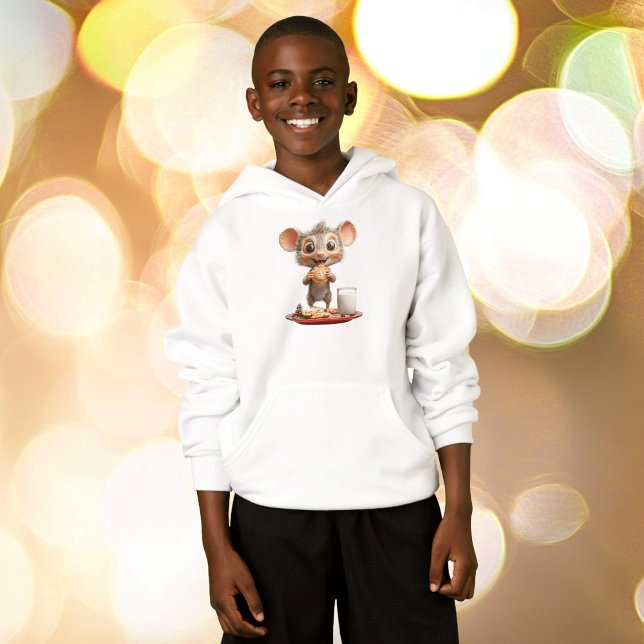 Camiseta Hoodie do Mouse Christmas Boy (Criador carregado)