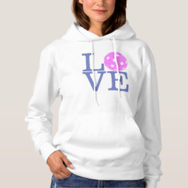 Camiseta Hoodie do Pickleball das mulheres: "AMOR" (rosa)