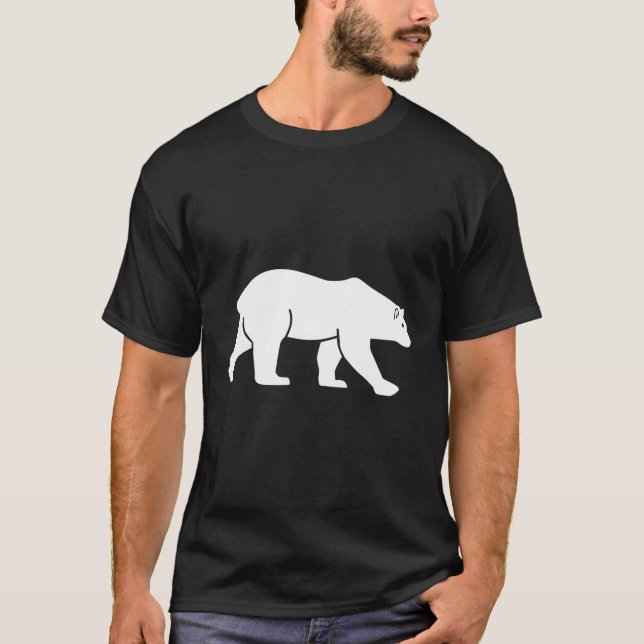 Camiseta Hoodie do Urso Polar Enorme (Frente)