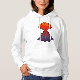 Camiseta Hoodie do vulcão das mulheres