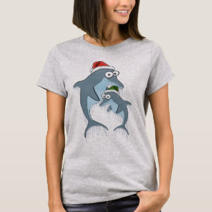 Camiseta Hoodie dos golfinhos do Natal