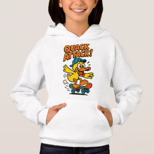 Camiseta Hoodie Duck de Ataque Rápido para Crianças