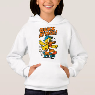 Camiseta Hoodie Duck de Ataque Rápido para Crianças