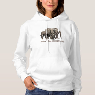 Camiseta Hoodie, Elefante Africano
