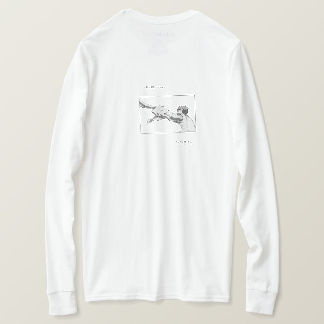 Camiseta Hoodie Equipe de Animes de Voleibol (Verso do Design)