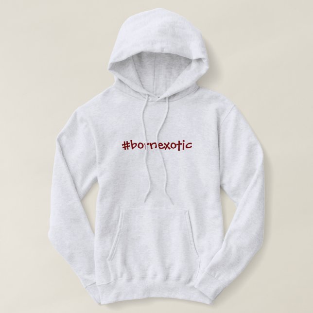 Camiseta Hoodie Exótico do Nascer Hashtag (Frente do Design)