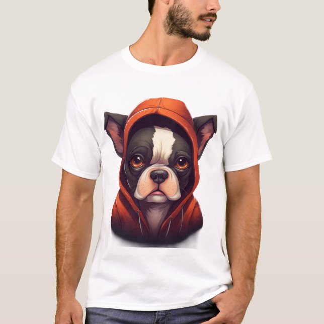 Camiseta Hoodie Frenchie: Muito Legal Escola de Peles! (Frente)