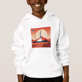 Camiseta Hoodie fusée sur mars