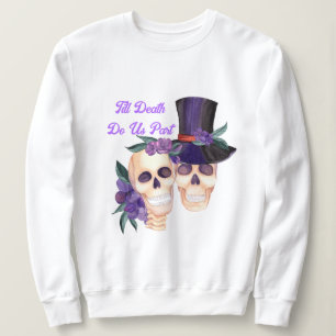 Camiseta Hoodie Gráfico de Halloween, Skulls Spooky