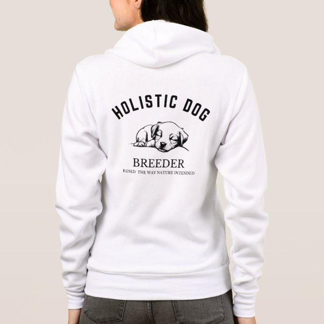 Camiseta Hoodie Holística de Criador de Cachorros- Feminino (Verso)