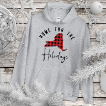 Hoodie Home State da Xadrez de Buffalo de New York