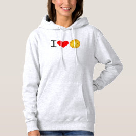 Camiseta Hoodie "I Love Pickleball", de futebol feminino