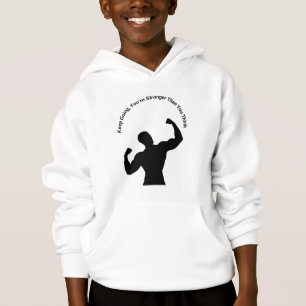 Camiseta Hoodie Inspiracional - "Você é mais forte que você