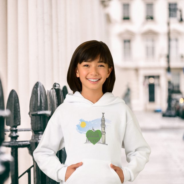 Camiseta Hoodie Islâmico de Rapariga: Amante Masjid an-Naba (Criador carregado)