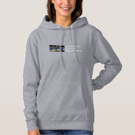Camiseta Hoodie (Logotipo do céu escuro - Branco)