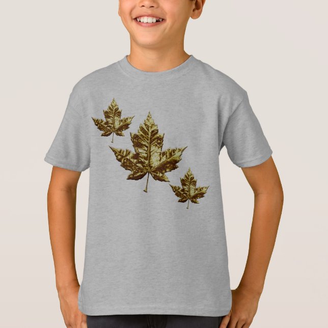 Camiseta Hoodie, Maple Leaf Kid, bandeira do Canadá (Frente)