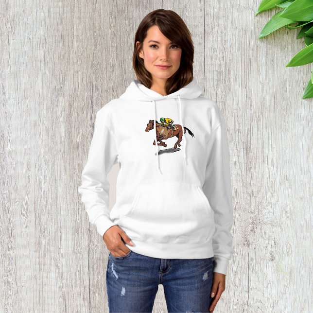 Camiseta Hoodie, Mulher Corrente de Cavalo (Criador carregado)