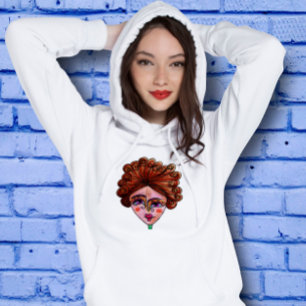 Camiseta Hoodie (Mulher Whimsical 01)