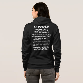 Camiseta Hoodie Negra Personalizada e Personalizada para Mu
