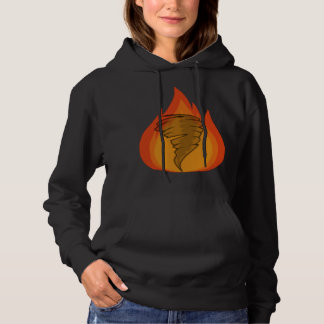 Camiseta Hoodie padrão feminino