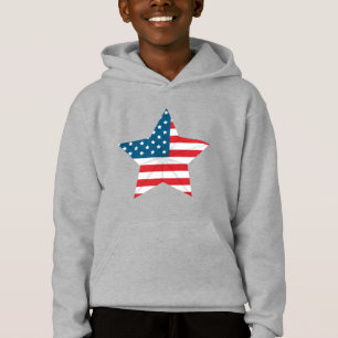 Camiseta Hoodie patriótico dos miúdos