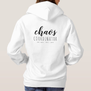 Camiseta Hoodie Personalizado Simples para a Mãe   Preto
