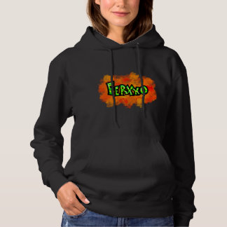 Camiseta Hoodie Preto do Feid do grafite