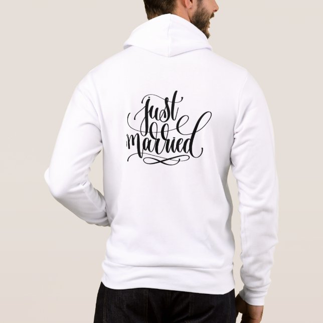 Camiseta Hoodie Recem casados masculino (Verso)