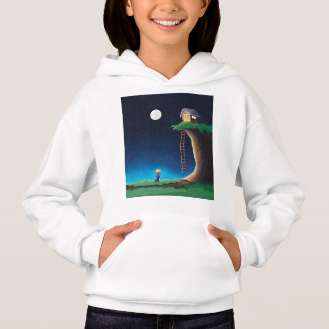 Camiseta Hoodie Sky da Noite da Lua (Frente)