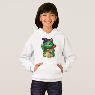 Camiseta Hoodie Verde Neko Kids #001