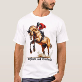 Camiseta Hoofbeats e Heartbeats. Jockey Raci Profissional
